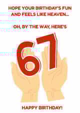 Funny birthday card, for a child. "6 7" Trend created by VMH Studio - Victoria