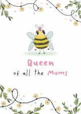 Cute Mother's Day Card - Queen Bee created by Dandelion Stationery