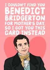 Fun Mother's Day Card - Bridgerton - Benedict Bridgerton created by Studio Doodles