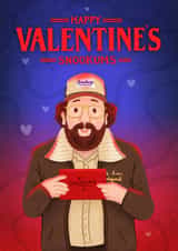 Cute Valentine's Day Card - Stranger Things - Murray - Snookums created by Blue Kiwi Design