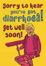 Funny pop culture 'Get Well Soon' Card for brother, sister, mum, dad, friend created by The Kitschen Disco 