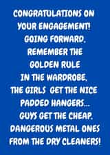 Funny, CONGRATULATIONS ON YOUR ENGAGEMENT Card created by The Awkward Card Company 