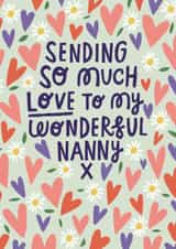 Classic Mother's Day Card - Wonderful Nanny created by @AimeeStevens.Design