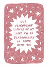Platonic love card for valentines/galentines day created by Kai Kathleen