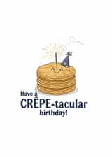 Best Birthday car for your French Crepe lover friends created by Ducourt Cards