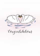 Cute congratulations card for family or friends - The Lovebirds created by Simply Fe