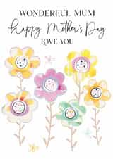 Traditional Mother's Day Card - For Mum - Flowers created by Katie Phythian Design