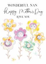 Traditional Mother's Day Card - For Nan - Flowers created by Katie Phythian Design