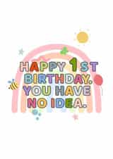 Happy 1st Birthday - Rainbow Card created by Crescent Studio