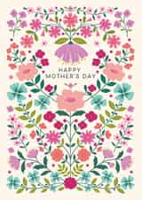 Pretty Mother's Day Card - For Mum - Florals created by Nina Raby - Jones