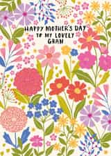 Classic Mother's Day Card - For Gran - Flowers created by Nina Raby - Jones