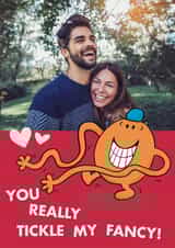Personalised Valentines Day Photo Card created by Mr. Men - Mr. Tickle Valentine’s Day Photo Card – Tickle My Fancy - Mr. Men