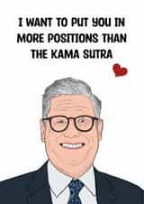 Keir Starmer Kama Sutra valentine's card created by Doublea