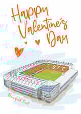 Classic Valentine's Day Card - Bloomfield Road - Blackpool FC created by Moo & Snip