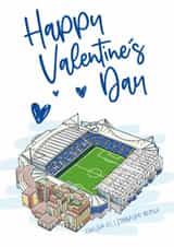 Classic Valentine's Day Card - Chelsea - Stamford Bridge created by Moo & Snip