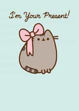 Valentine's Day Card | Pusheen | Present created by Hype Cards