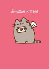 Valentine's Day Card | Pusheen | Smitten kitten created by Hype Cards