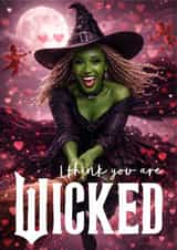 Fun Valentine's Day Card - Wicked - Elphaba created by AbiGoLucky