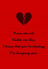 Cheating revenge poem - Valentine's, Anniversary, birthday or any occasion. created by Young Fogey