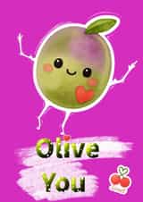 Cute love you card for any occasion or Valentine’s Day. created by Godiva Art Studio