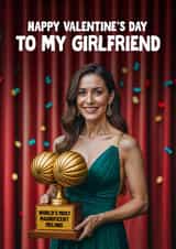 Funny Valentine's Day Card - For Girlfriend - Magnificent Melons created by Woody's Design