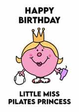Cute Mr Men Style Birthday Card For A Pilates Princess created by Molly Harper