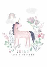 Cute Unicorn card for girls - Dream like a Unicorn created by Little Pipena