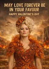 Fun Valentine's Day Card - Hunger Games - Effie Trinket created by Pink Peach Cards