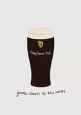 Cute FathersDay Card for Dad/Grandad/Step-dad - You’re Stout of This World created by Kate Jones