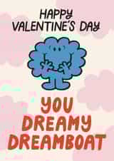 Cute Mr Men Valentine's Card - For Him - Mr Dreamy Dreamboat created by Mr. Men