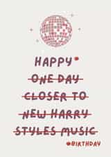 Funny Birthday Card for a Harry Styles Fan created by Natalie Cass