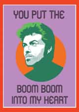 George Michael 80s Valentine’s Day Card 🎤💖 created by RFFME Designs