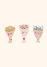 Cute Flowers Card for Significant Other - LOVE YOU BUNCHES ! created by Kate Jones