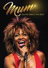 Fun Mother's Day Card – Tina Turner – Simply The Best created by The Crafty Creative