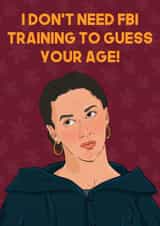 Funny Birthday Card - The Traitors - Rachel - FBI Training created by The Queer Store