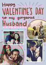 Personalised Valentines Day Photo Card created by Josie Gledhill - Cute Valentines Day Photocard for your Gorgeous Husband!