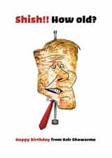 Happy Birthday – age related humour – Keir Starmer created by The Crafty Creative