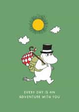 Moomin Valentine’s Day or Anniversary Card - Adventure with you - Travel created by Moomin Characters
