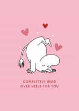 Moomin Valentine’s Day or Anniversary Card - Head Over Heels For You created by Moomin Characters