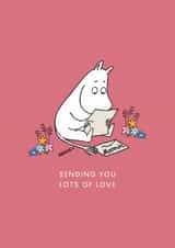 Moomin Valentine’s Day or Anniversary Card - Sending You Lots of Love - Sympathy created by Moomin Characters