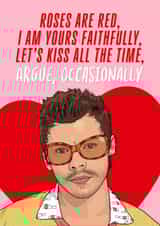 Funny Valentine's Day Card - Harry Styles - Argue Occasionally created by The Girl Next Draw Cards