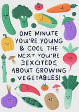 Growing Vegetables Card - Allotment Birthday Card created by Jessie