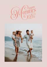 Personalised Mothers Day Photo Card created by lori wemple - Classic Mother's Day Card - Script Typography