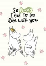 Cute Valentine’s Day Card - Moomin - Life With You Love Card created by Moomin Characters