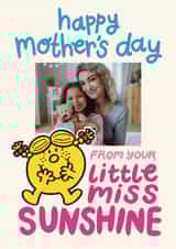 Personalised Mothers Day Photo Card created by Mr. Men - Cute Mother’s Day Card - From your Little Miss Sunshine