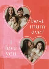Personalised Mothers Day Photo Card created by Sabrin Deirani - Classic Mother's Day Card - Best Mum Ever