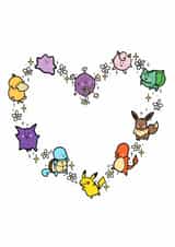 Cute Pokémon Valentine’s Day card created by Cooper Blue