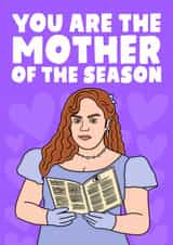 Fun Mother's Day Card - Lady Whistledown - The Mother Of The Season - Bridgerton created by Studio Doodles