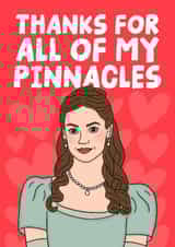 Funny Valentine's Day Card - Bridgerton - Francesca - Thanks For All Of My Pinnacles created by Studio Doodles