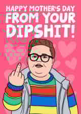 Funny Mother's Day Card - Dipshit Derek- Stranger Things created by Studio Doodles